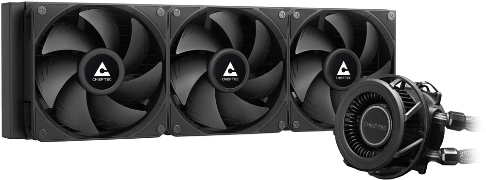 Procesoriaus Aušintuvas - Chieftec CLC-360-VRM-BLK 360 mm AIO Juodas