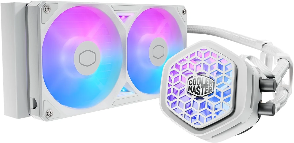 Cooler Master MasterLiquid 240 balta aušinimo sistema su RGB