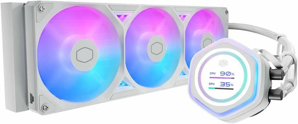 „Cooler Master MasterLiquid 360 Atmos II LCD“ vandens aušinimas (MLX-D36M-A25SZ-LW)