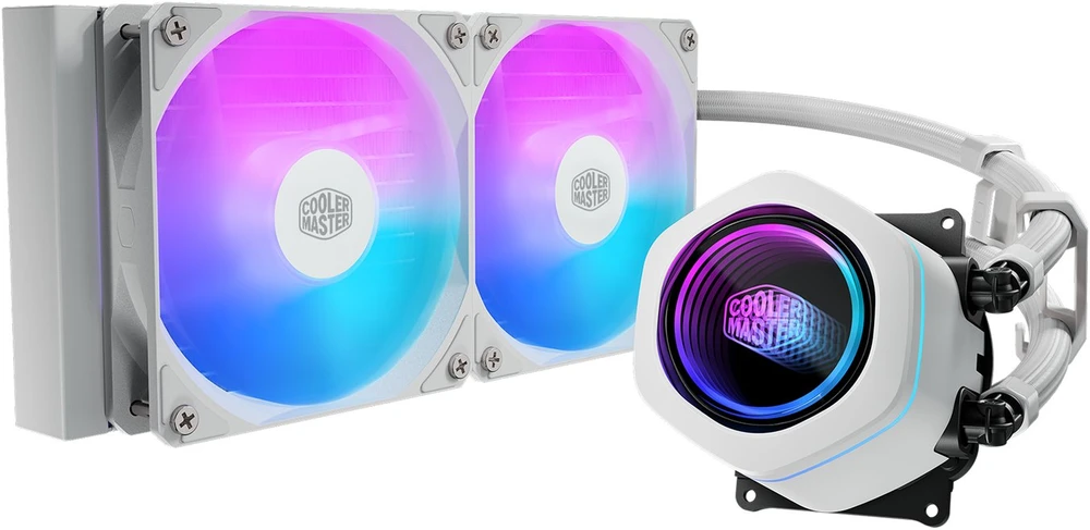 Cooler Master vandens aušinimas su RGB apšvietimu