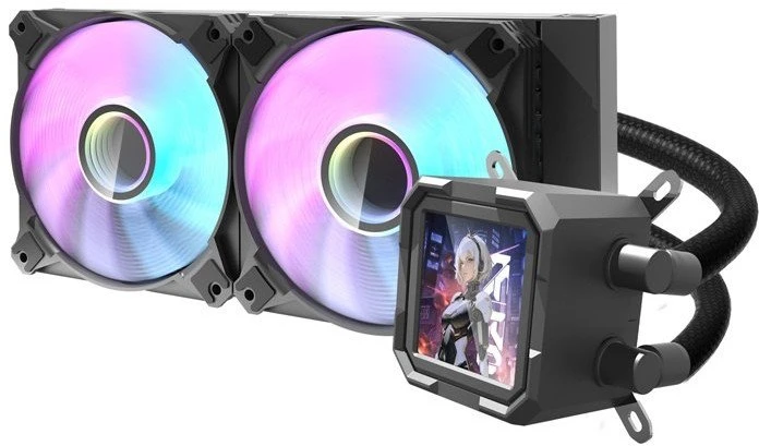 Darkflash DV240S aušintuvas su LCD ekranu ir RGB ventiliatoriais