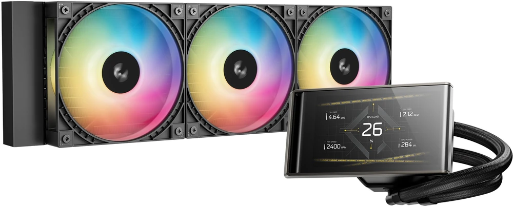 Deepcool LT360 VISION ARGB | Liquid Cooler | Juodas | Intel, AMD