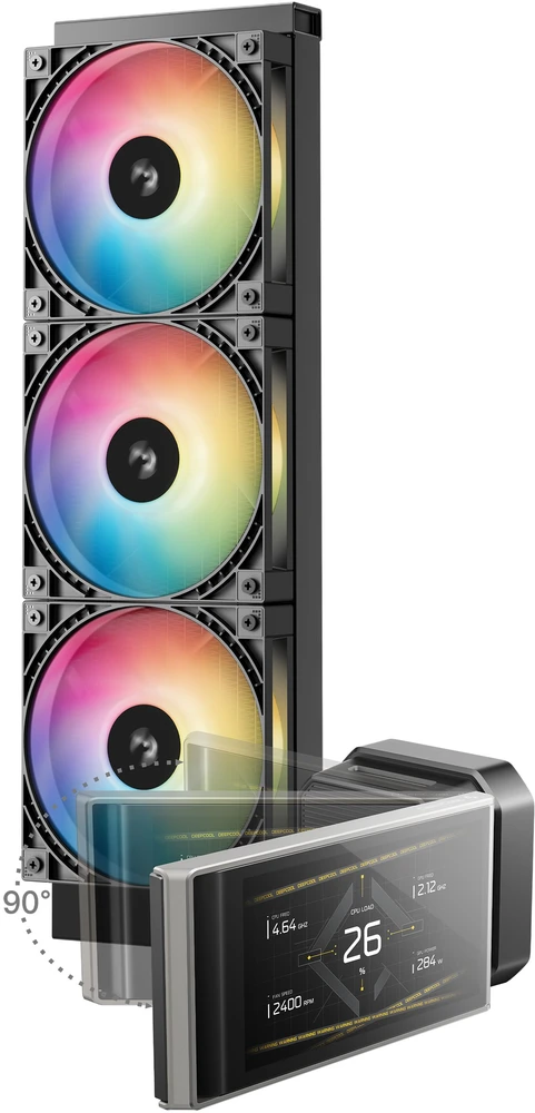 Deepcool LT360 VISION ARGB | Liquid Cooler | Juodas | Intel, AMD