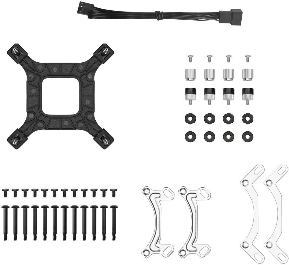 DeepCool LE360 V2 ZERO DARK procesoriaus skysčio aušinimo rinkinys 12 cm Juodas 1 vnt.