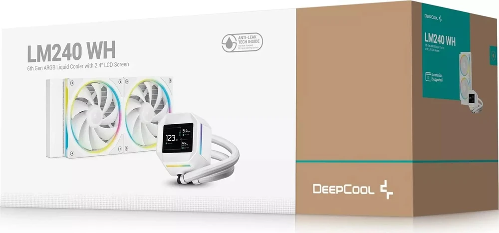 Deepcool Liquid CPU Cooler | LM240 WH | Baltas | Intel, AMD