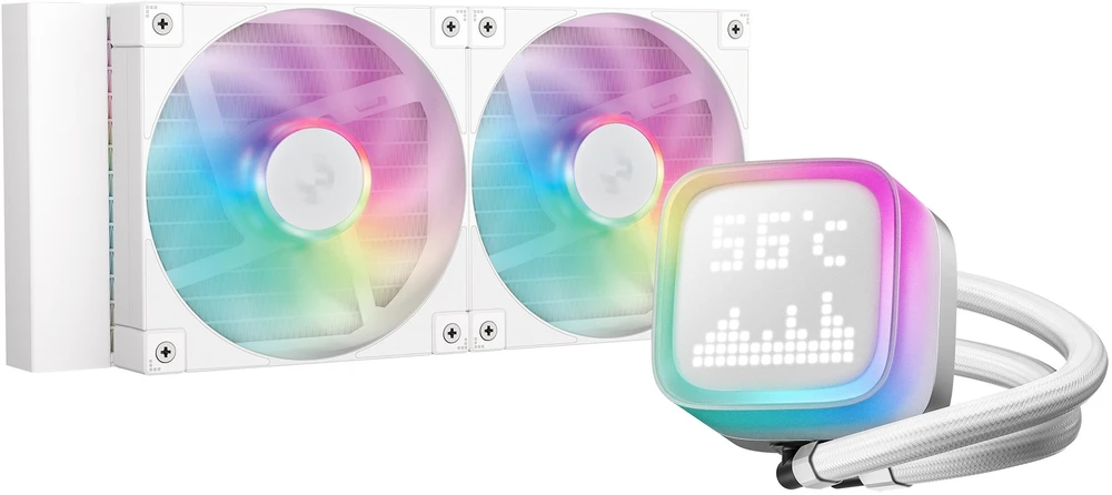 DeepCool LP240 baltas skysčio aušintuvas su RGB