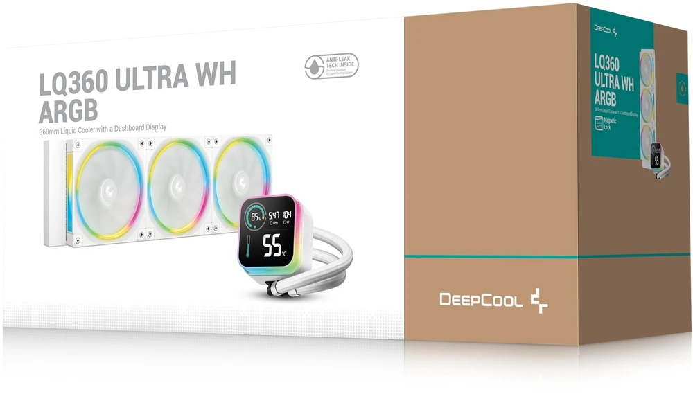 „Deepcool“ skysčio aušintuvas | LQ360 ULTRA ARGB WH | Baltas | Intel, AMD