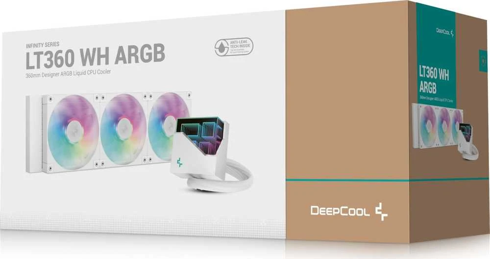 Deepcool LT360 WH ARGB aušintuvas su pakuote