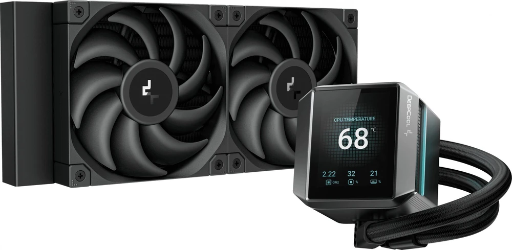 Deepcool Mystique 240 skysčio aušintuvas su ekranu