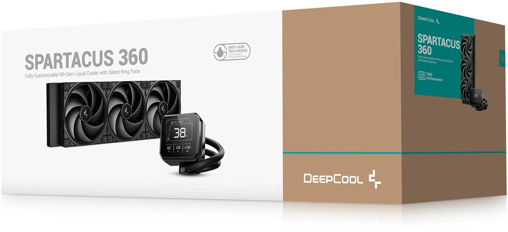 Deepcool Liquid Cooler | SPARTACUS 360 | Juodas | Intel, AMD