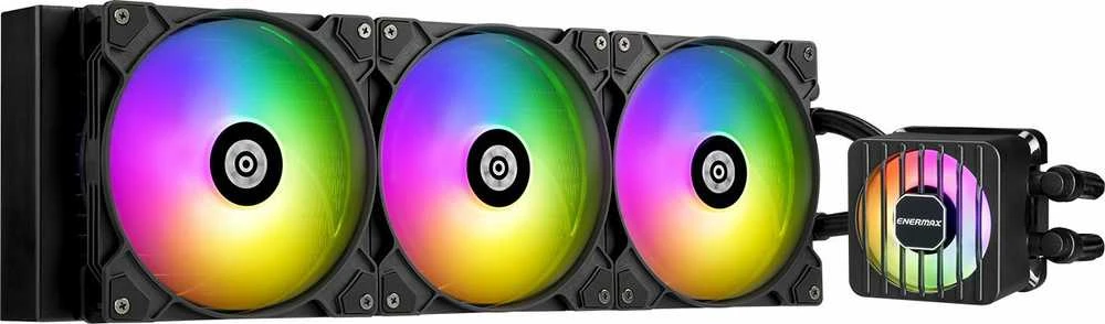Enermax LIQMAXFLO 420 ARGB aušinimo sistema su trimis ventiliatoriais