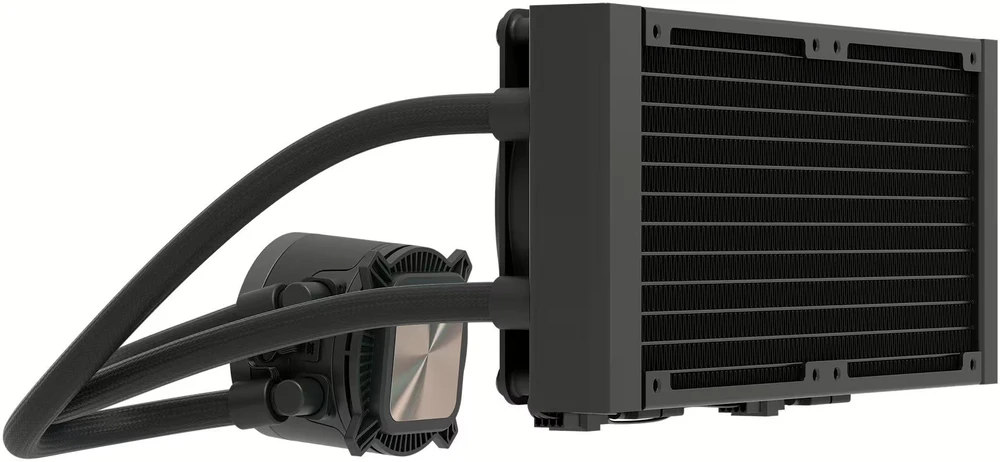 Fractal Design Vandens aušinimas | Radius 240 RGB | Juodas | Intel, AMD