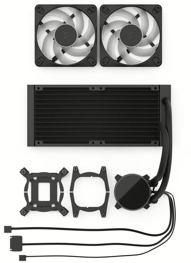 Fractal Design Vandens aušinimas | Radius 240 RGB | Juodas | Intel, AMD