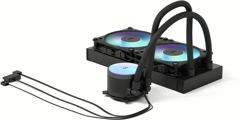 Fractal Design Vandens aušinimas | Radius 240 RGB | Juodas | Intel, AMD