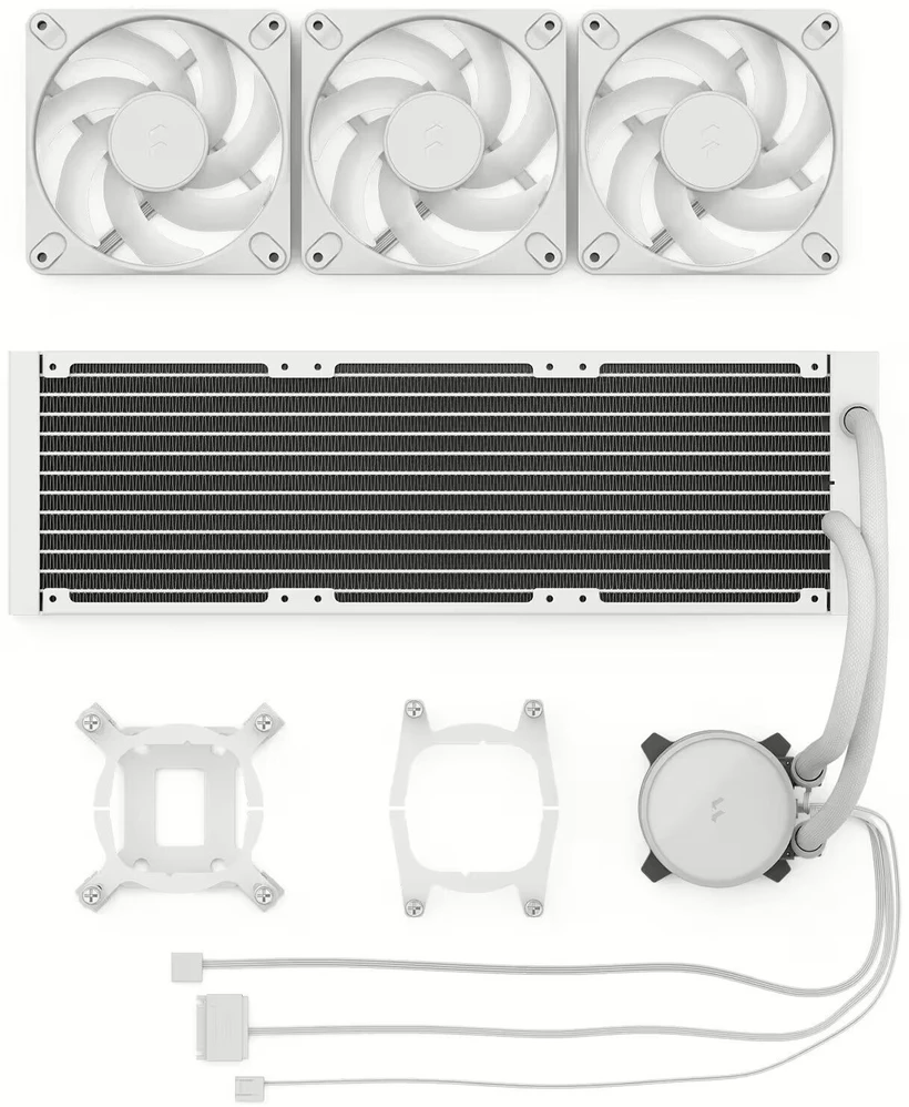 Fractal Design Vandens aušinimas | Radius 360 RGB | Baltas | Intel, AMD