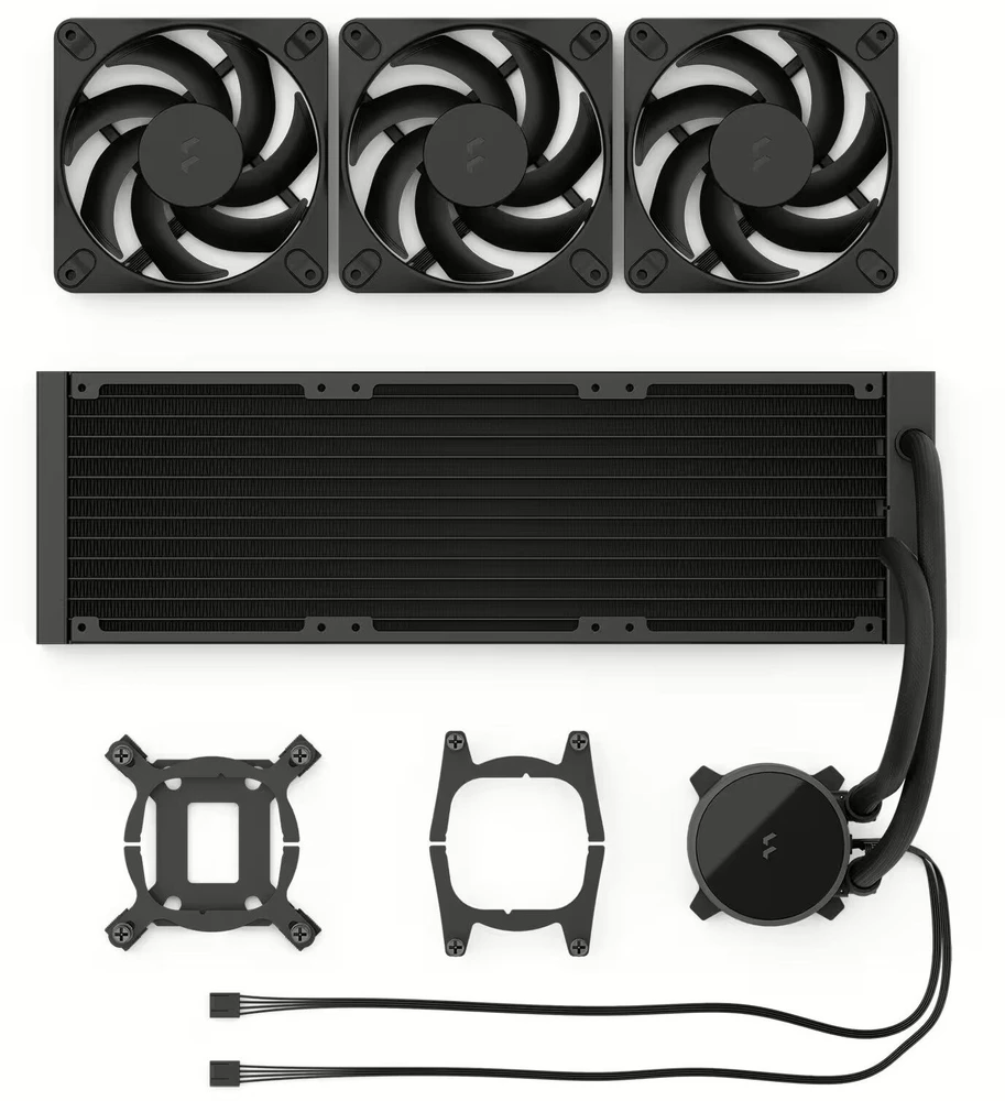 Fractal Design Vandens aušinimas | Radius 360 | Juodas | Intel, AMD
