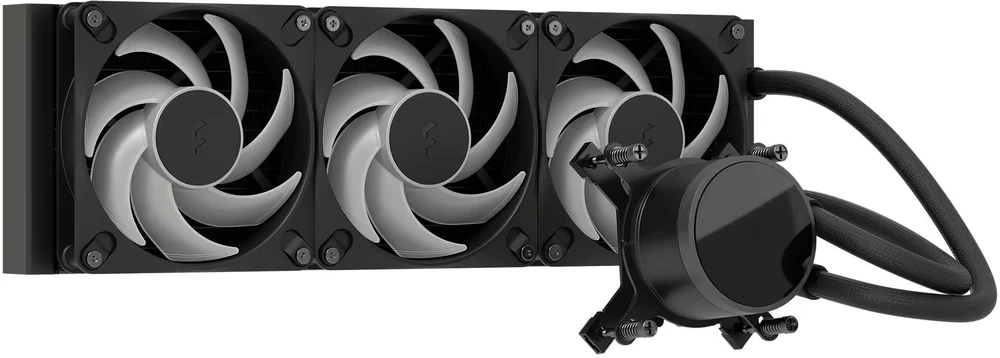 Fractal Design Vandens aušinimas | Radius 360 RGB | Juodas | Intel, AMD