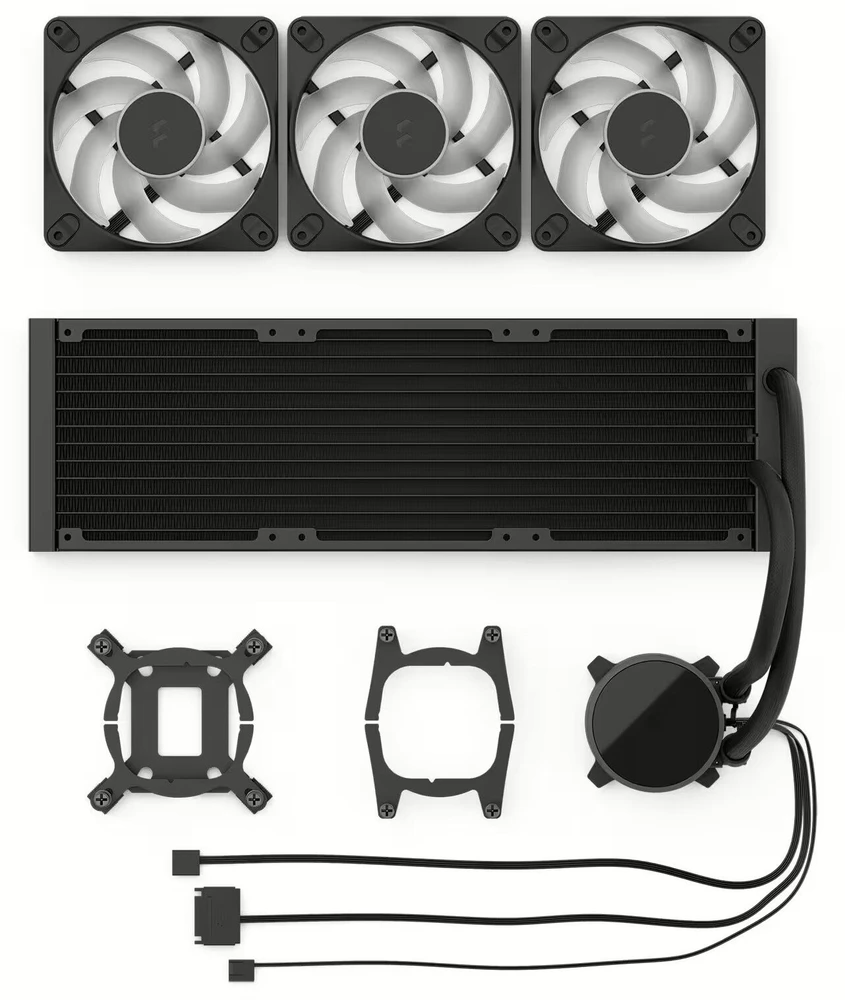 Fractal Design Vandens aušinimas | Radius 360 RGB | Juodas | Intel, AMD