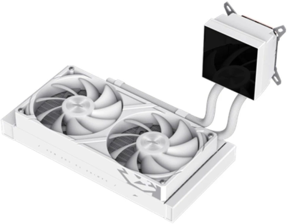 Gamemax CPU Liquid Cooler | GLACIER 240 LCD WH | Baltas