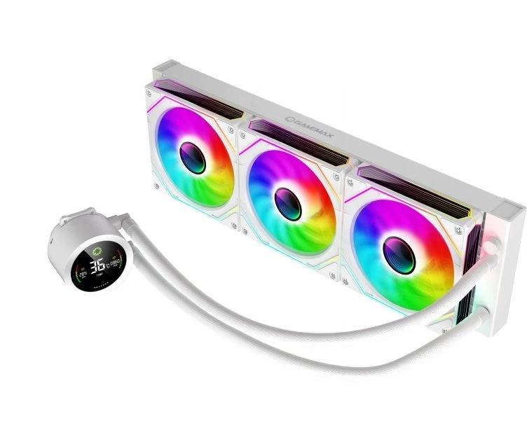 Gamemax CPU Liquid Cooler | ICEBURG 360 DIGITAL WH | Baltas