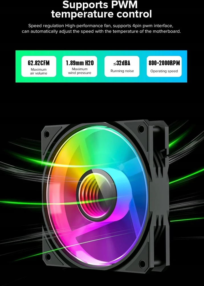 Gamemax CPU Liquid Cooler | ICEBURG 120 BK | Juodas