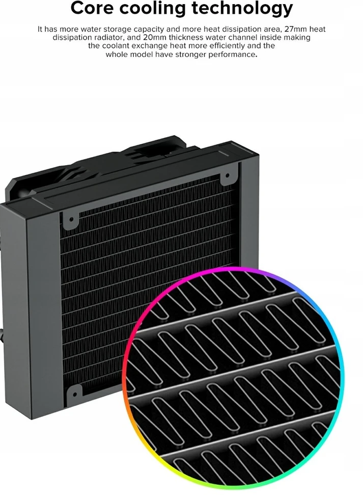 Gamemax CPU Liquid Cooler | ICEBURG 120 BK | Juodas