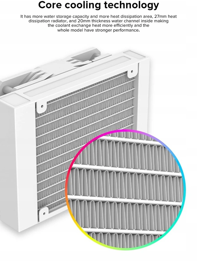 Gamemax CPU Liquid Cooler | ICEBURG 120 WT | Baltas