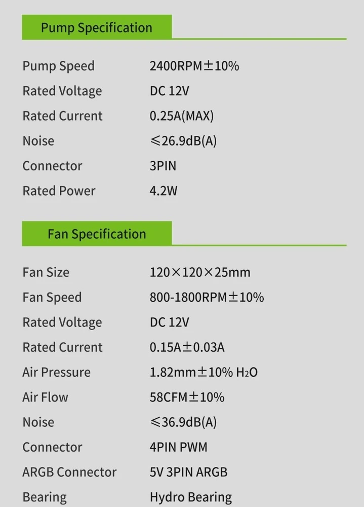 Gamemax CPU Liquid Cooler | ICEBURG 240 DIGITAL WH | Baltas