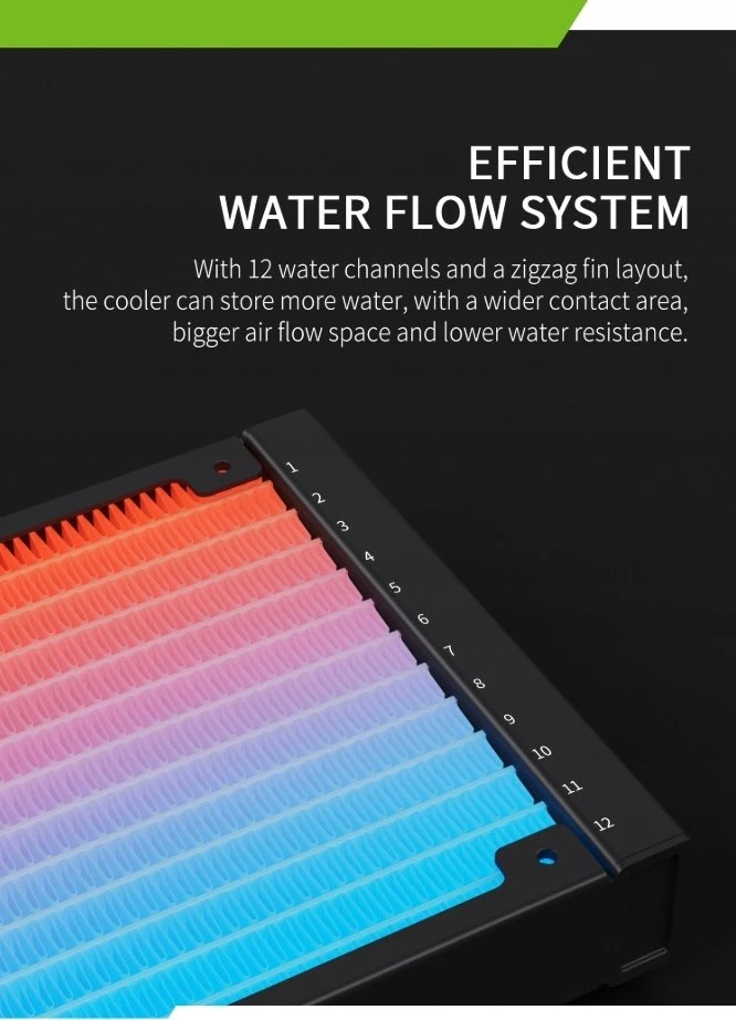 Gamemax CPU Liquid Cooler | ICEBURG 240 DIGITAL BK | Juodas