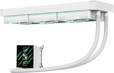 Gamemax CPU Liquid Cooler | HAILSTORM 360 LCD WH | Baltas