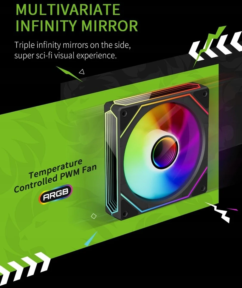 Gamemax CPU Liquid Cooler | ICEBURG 240 DIGITAL BK | Juodas