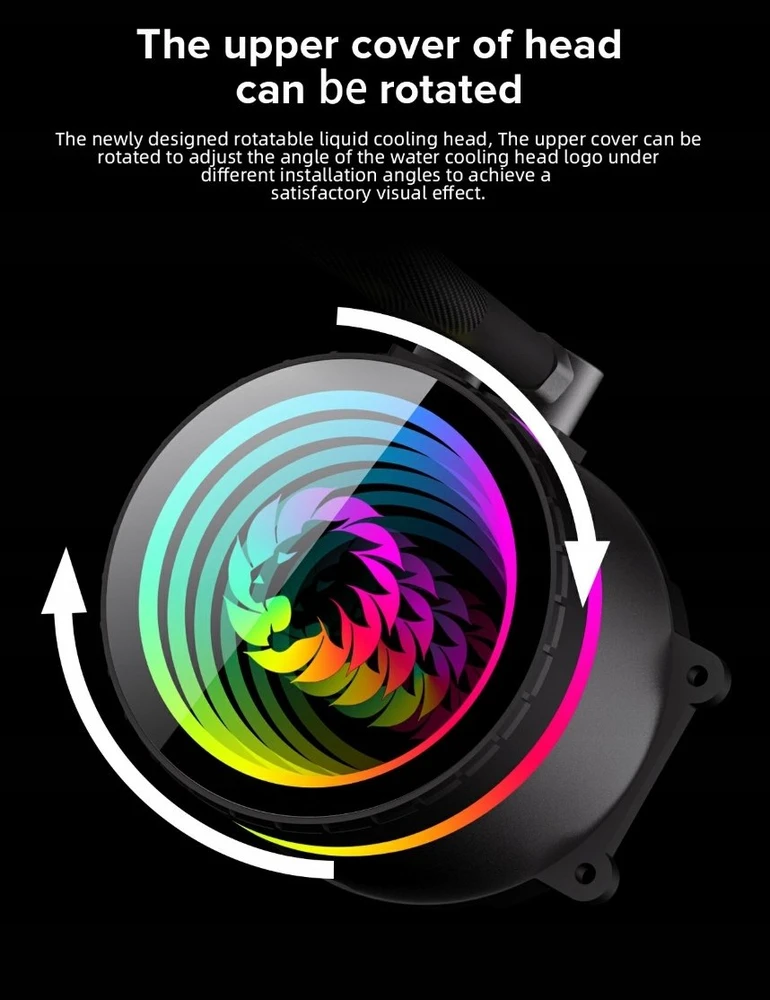 Gamemax CPU Liquid Cooler | ICEBURG 120 BK | Juodas