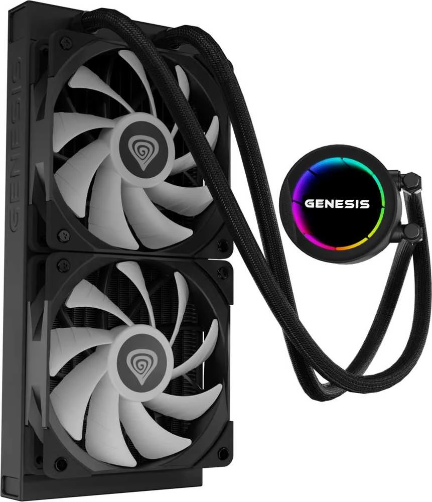 Genesis Hydria 240 ARGB juoda