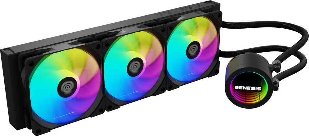 Genesis Hydria 360 ARGB juoda
