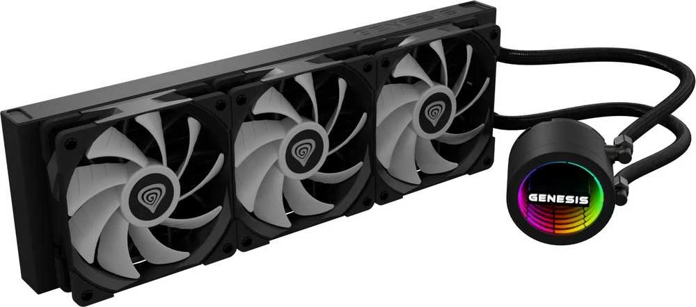 Genesis Hydria 360 ARGB juoda