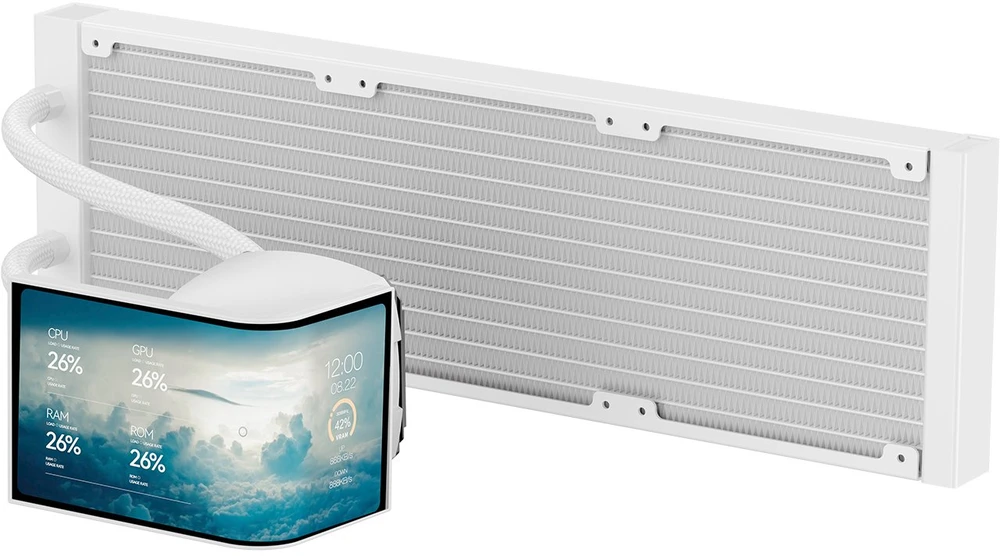 Krux HydroArc 360 Baltas Vanduo Cooling System (KRXE011)
