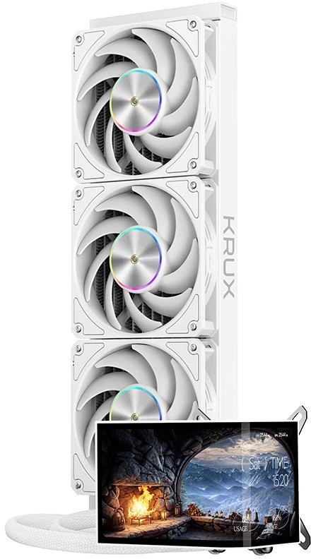 Krux HydroArc 360 Baltas Vanduo Cooling System (KRXE011)