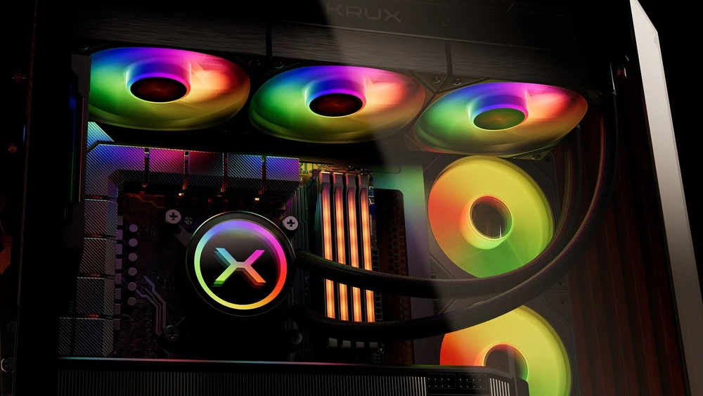 Krux HydroX 360 ARGB spalvotas apšvietimas