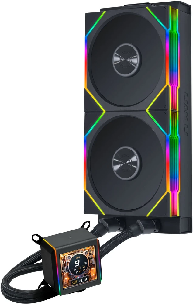 Lian Li Galahad II LCD 280 TL belaidis AIO aušintuvas – Juodas