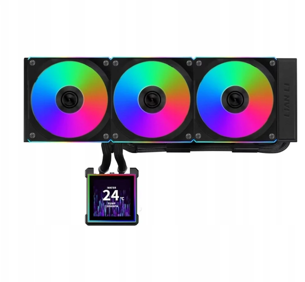 Lian Li HydroShift II LCD-S 360CL AiO Vanduo Cooling, RGB, LCD Ekranas – 360mm, Juodas