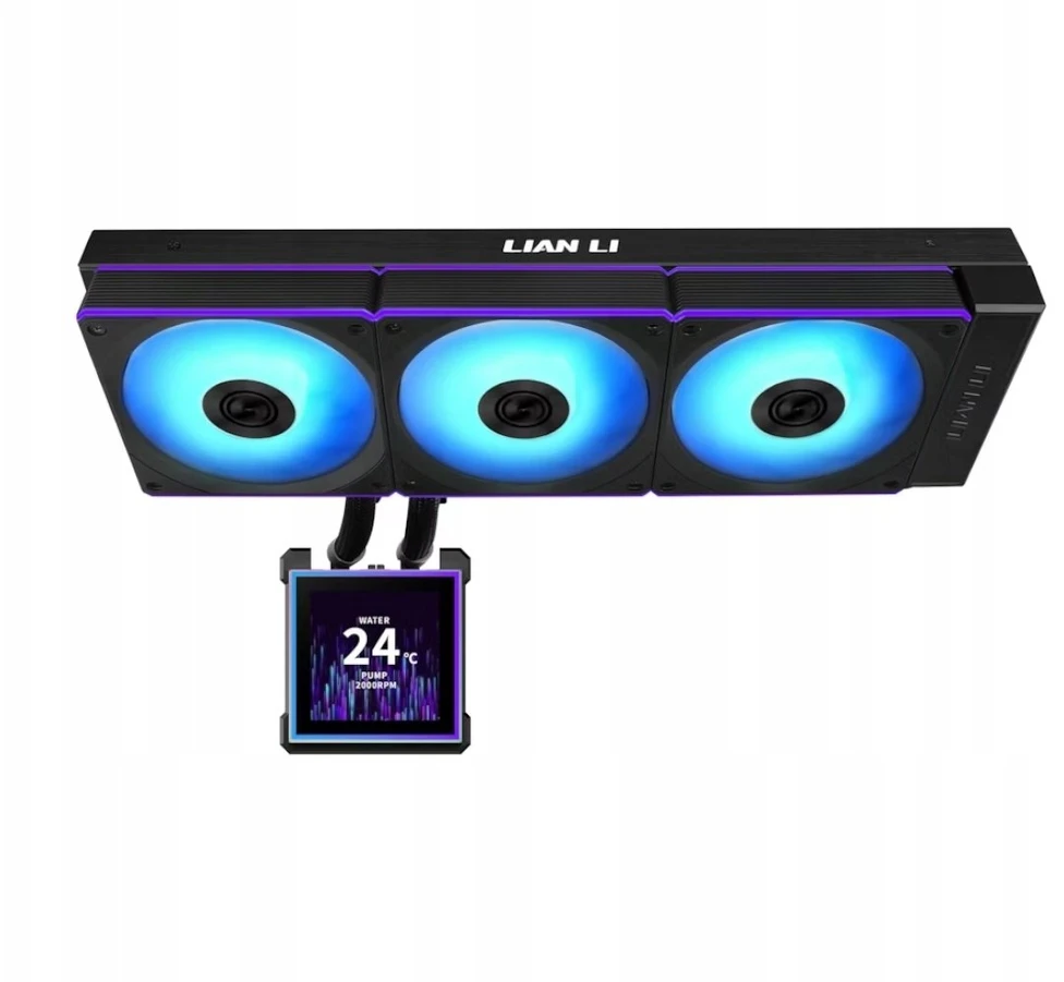 Lian Li HydroShift II LCD-S 360CL AiO Vanduo Cooling, RGB, LCD Ekranas – 360mm, Juodas