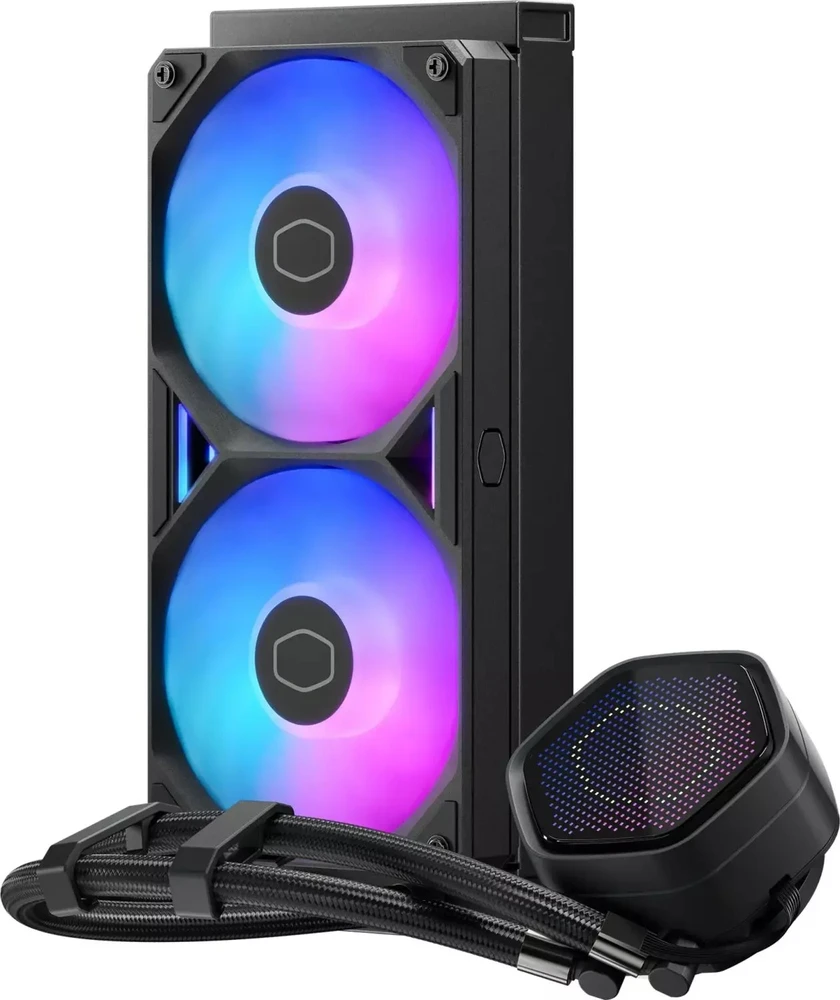 Carruzzo Cooler Master MasterLiquid Atmos II 240 Pixel LED Juodas Procesorius Aušinimo skysčiu rinkinys 12 cm Juoda 1 vnt