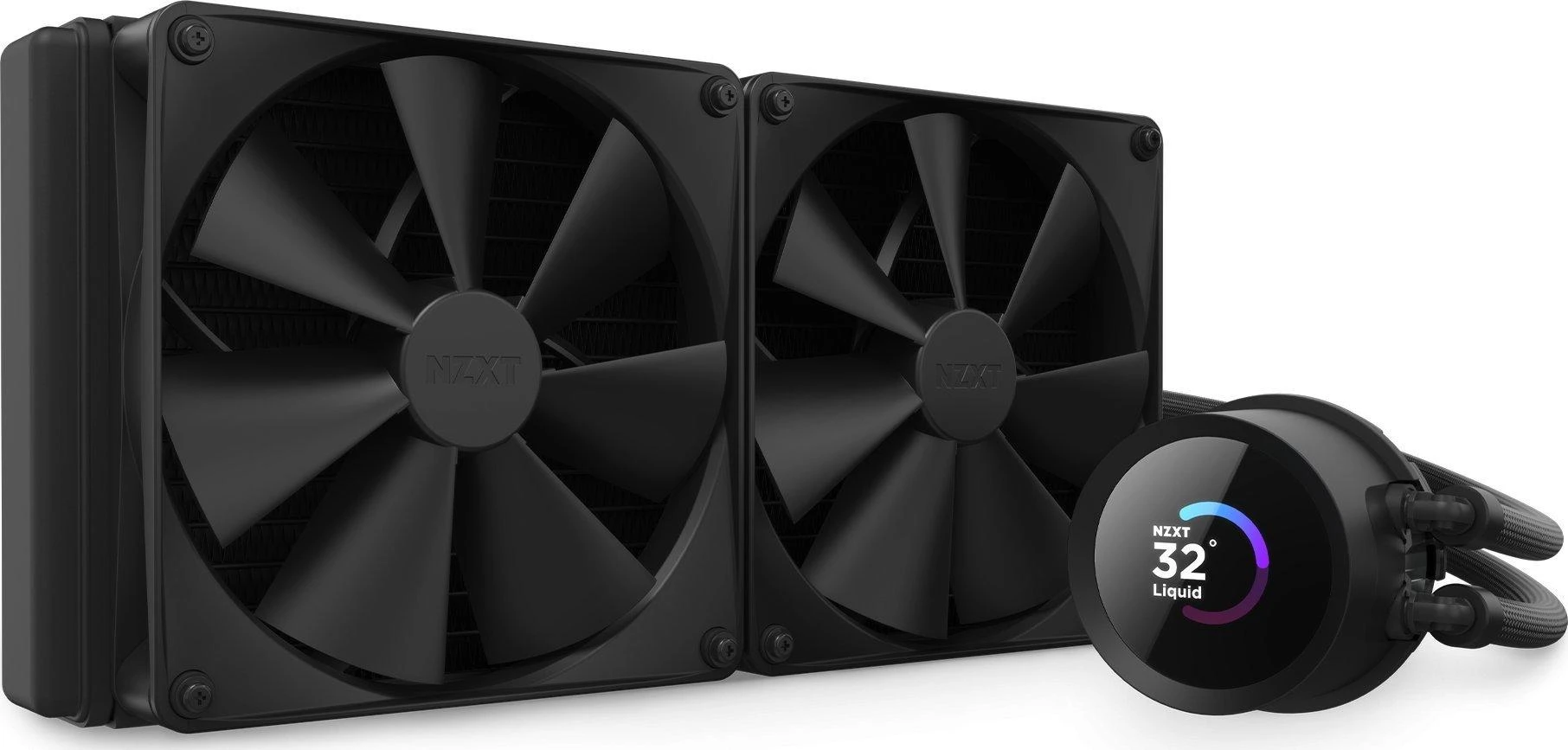 NZXT Kraken 280 skysto aušinimo sistema su LCD ekranu