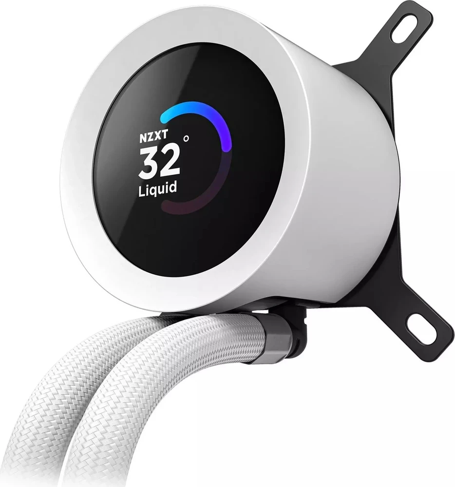 NZXT Kraken Plus 240 RGB LCD balta