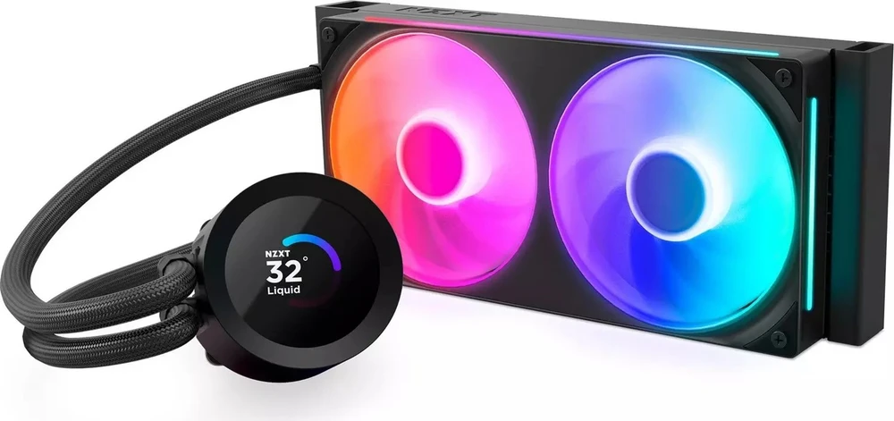 NZXT Kraken Plus 240 RGB LCD juoda