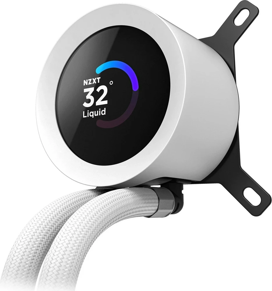 NZXT Kraken Plus 360 RGB AiO Vanduo Cooling – 360mm, baltas