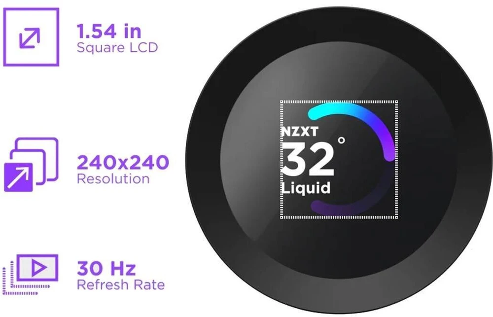 NZXT Kraken Plus 360 RGB AiO Vanduo Cooling – 360mm, juodas