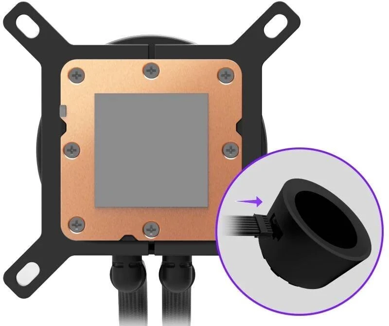 NZXT Kraken Plus 360 RGB AiO Vanduo Cooling – 360mm, juodas