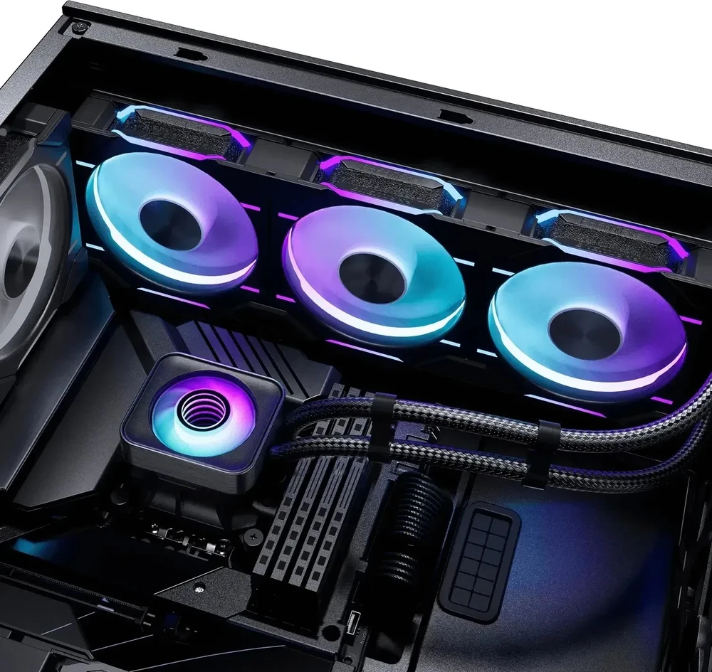 PHANTEKS Glacier One 360D30 X2 DRGB All-in-One Liquid Cooler – 360mm, juodos spalvos