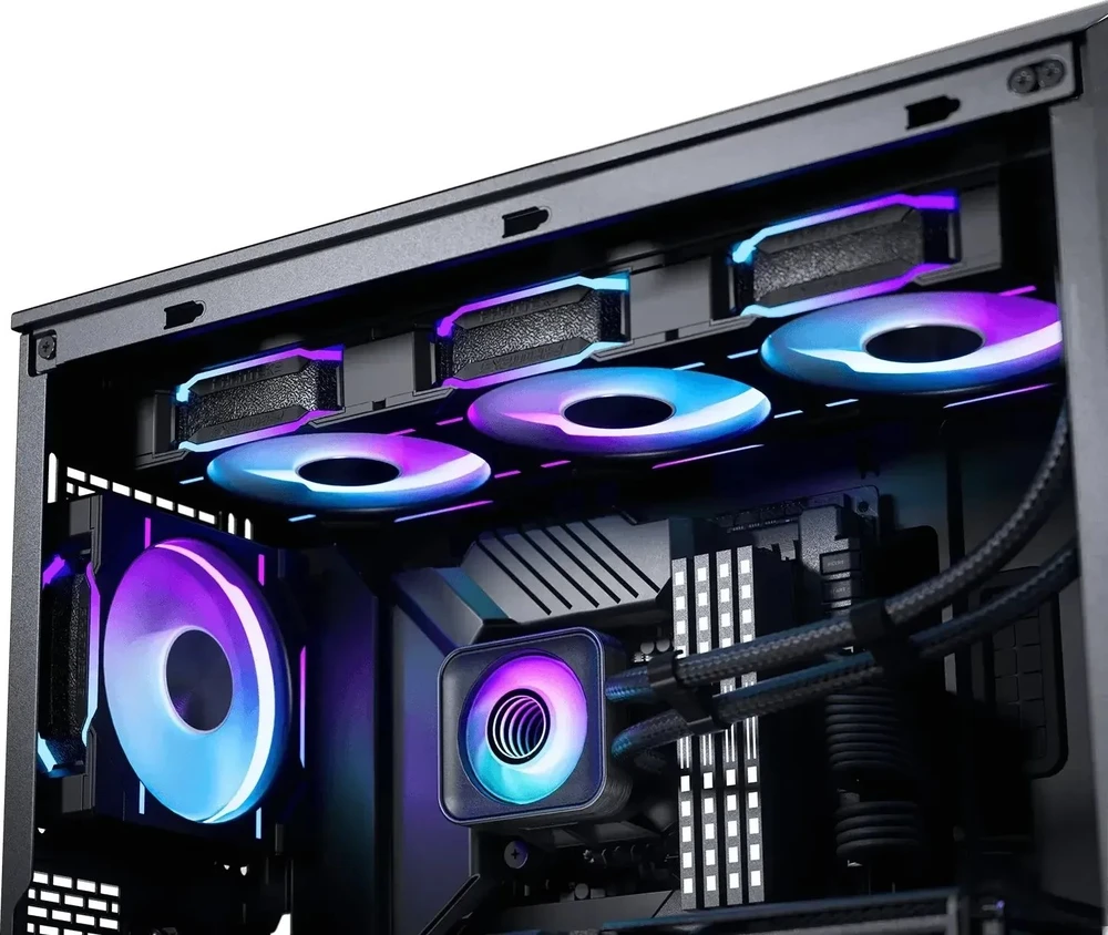 PHANTEKS Glacier One 360D30 X2 DRGB All-in-One Liquid Cooler – 360mm, juodos spalvos